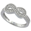 Hot Sales 925 Sterling Silver Infinity Ring Jewelry